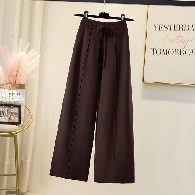 loose straight wide leg pants