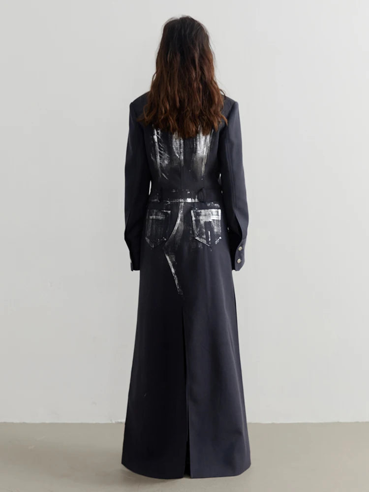 Straight Long Blazer