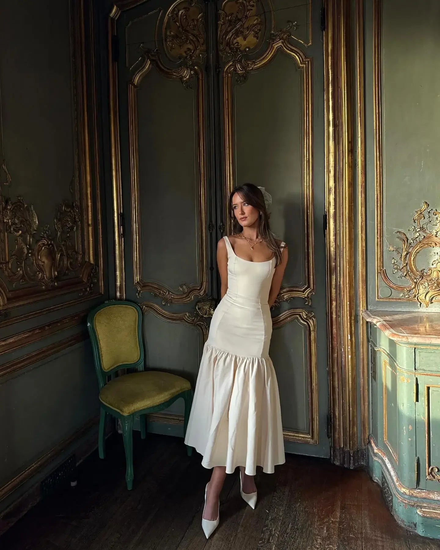 Slim Women Ruffles Dress