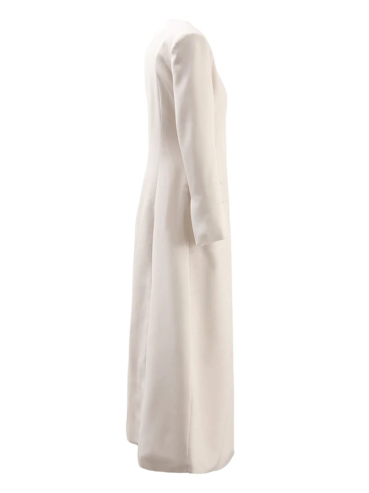 V Neck Elegant Long Blazer