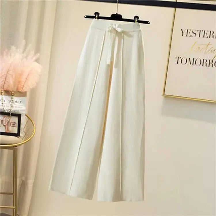 loose straight wide leg pants