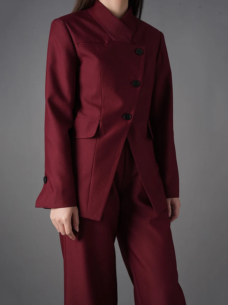 Wine Red Suit