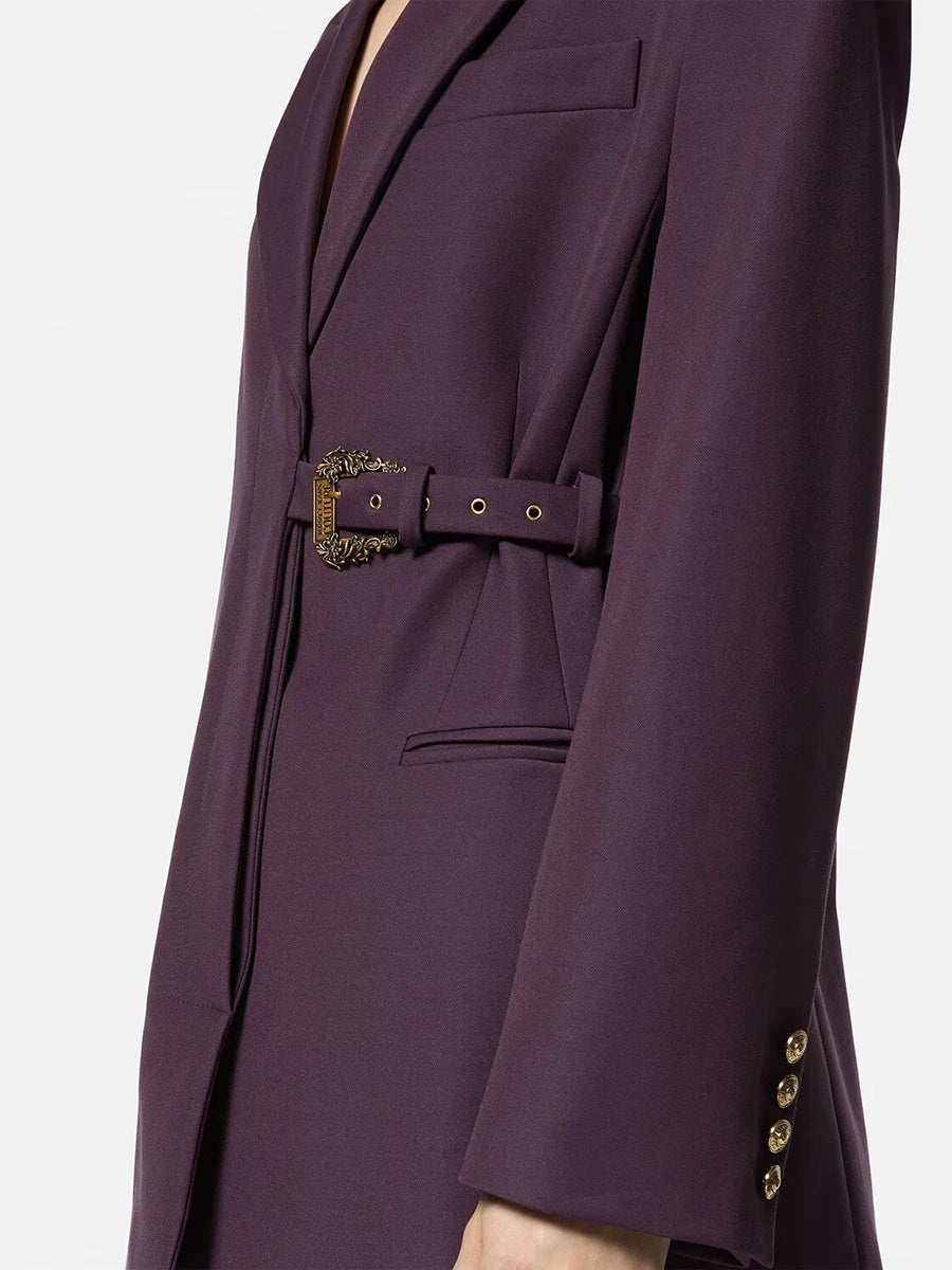 Spliced Belt Loose Blazer