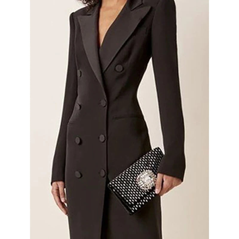 Elegant Double Breasted Blazer