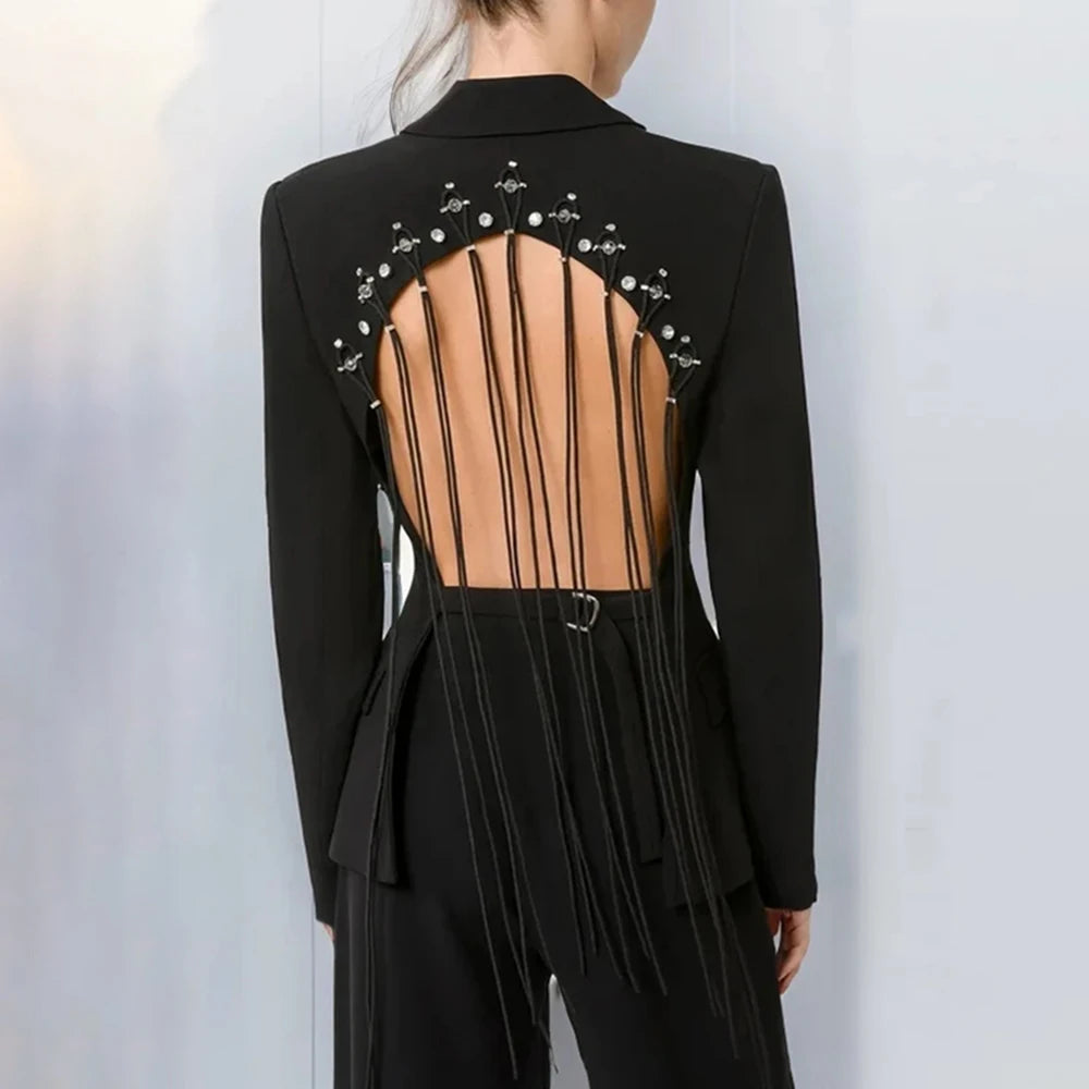 Long Sleeve Backless Slimming Coat