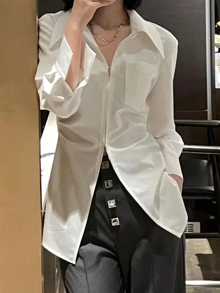 Long Sleeve Zipper Top